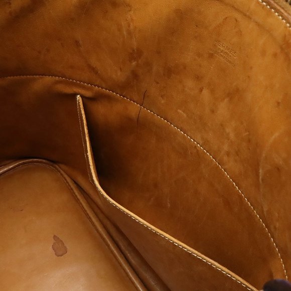 HERMES Bolide 35 handbag shoulder bag Cushvel leather gold light brown ○Y stamp - Picture 10 of 10